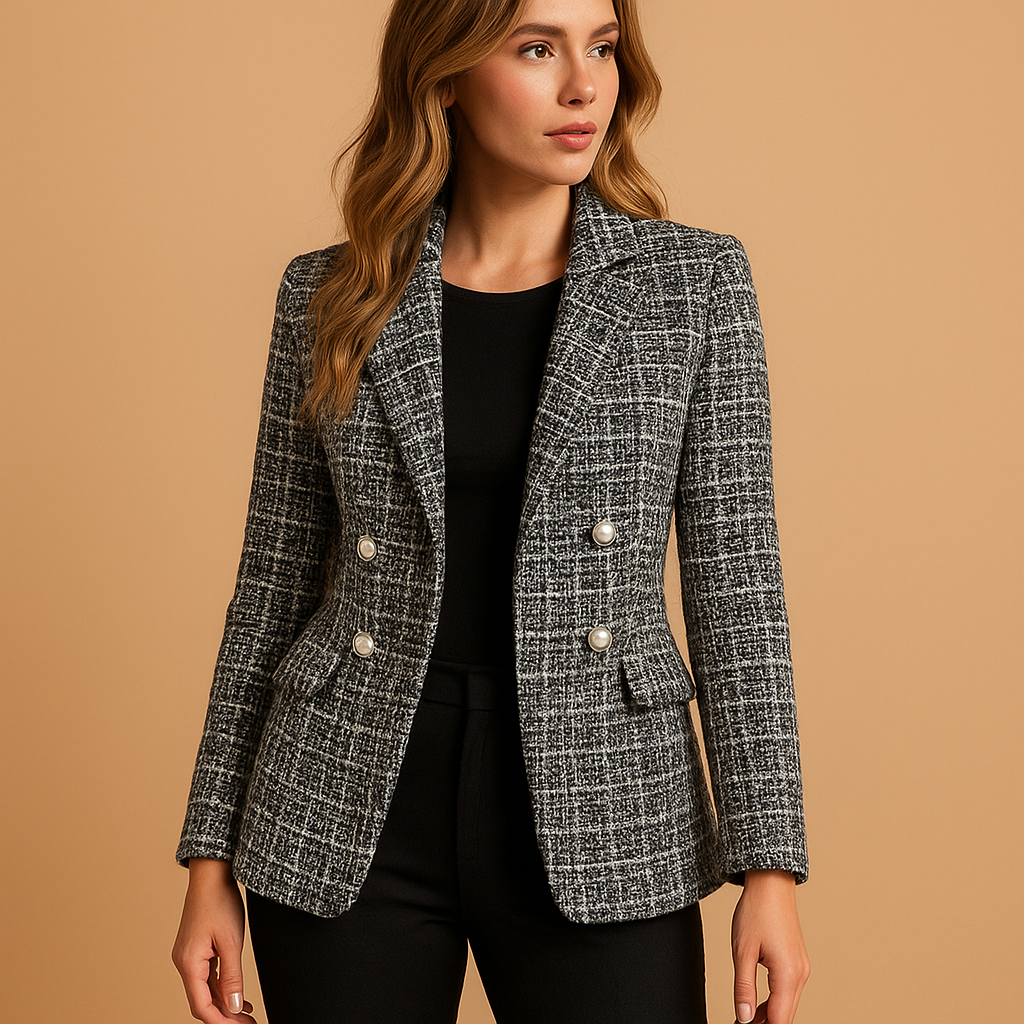 Elena - Checked Blazer with a Tailored Fit for Women