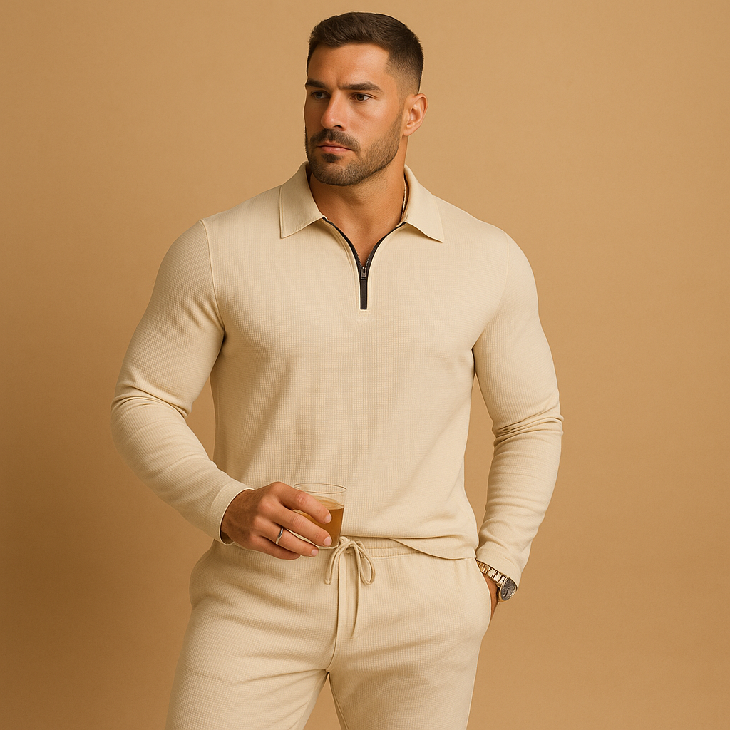 Rens - Modern Men's Tracksuit with Zip and Tapered Pants