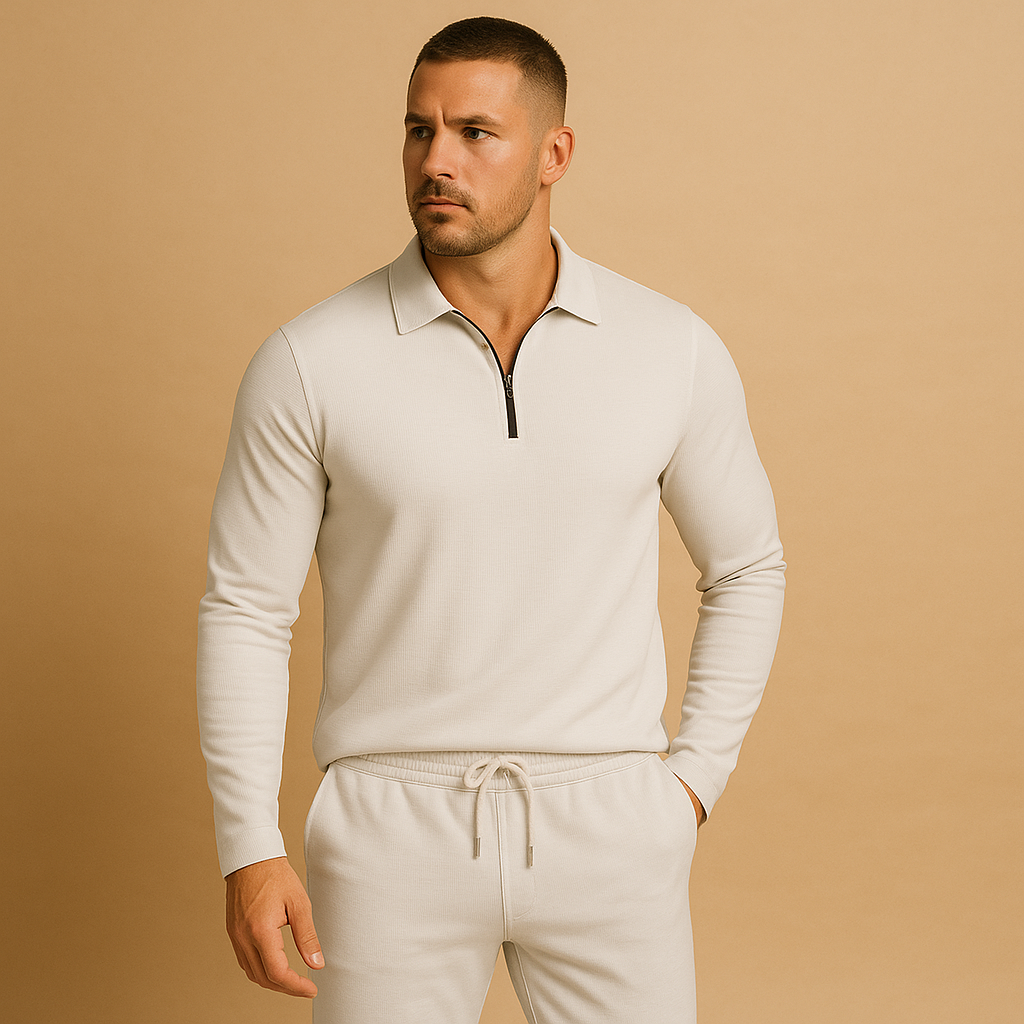Rens - Modern Men's Tracksuit with Zip and Tapered Pants