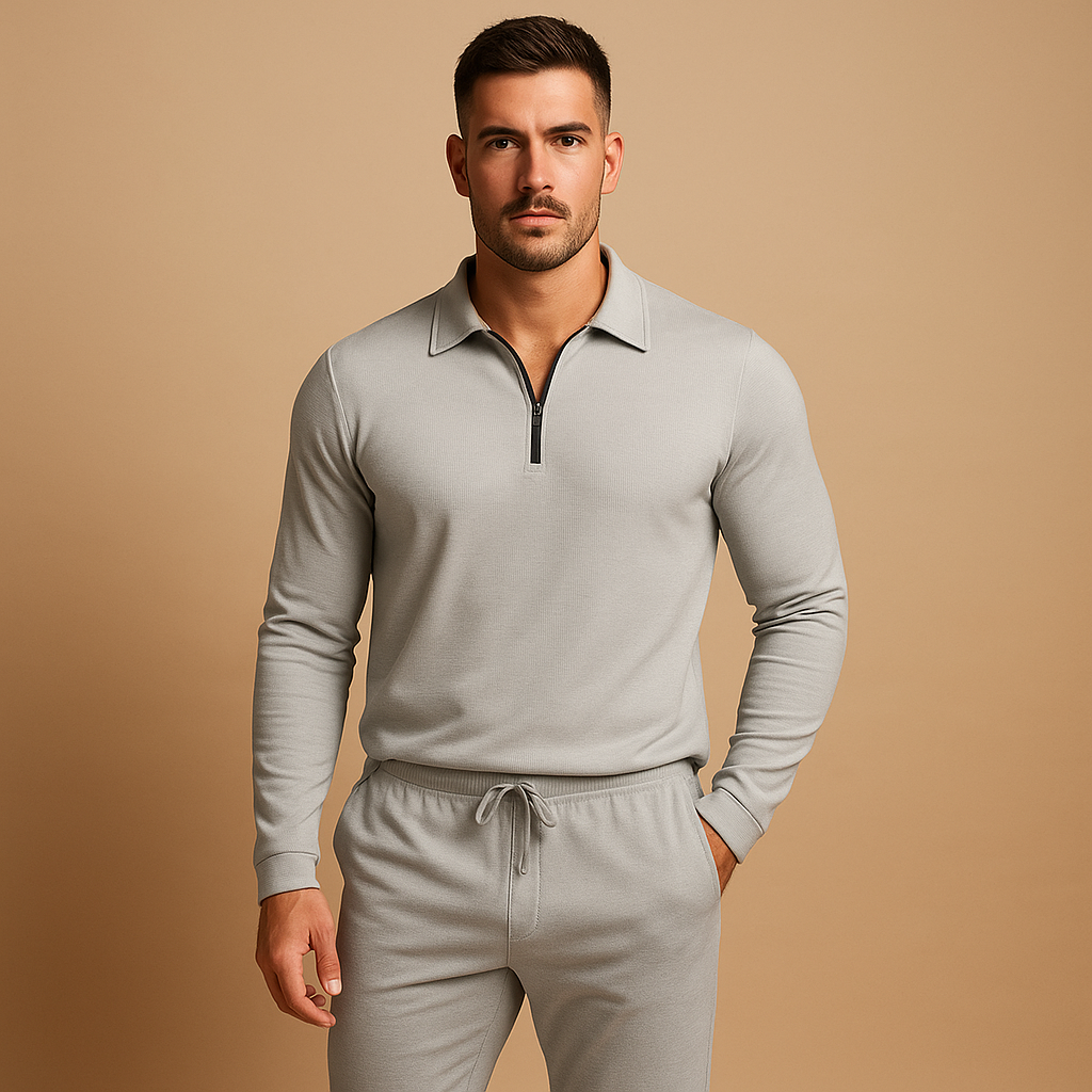 Rens - Modern Men's Tracksuit with Zip and Tapered Pants