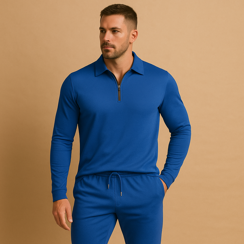 Rens - Modern Men's Tracksuit with Zip and Tapered Pants