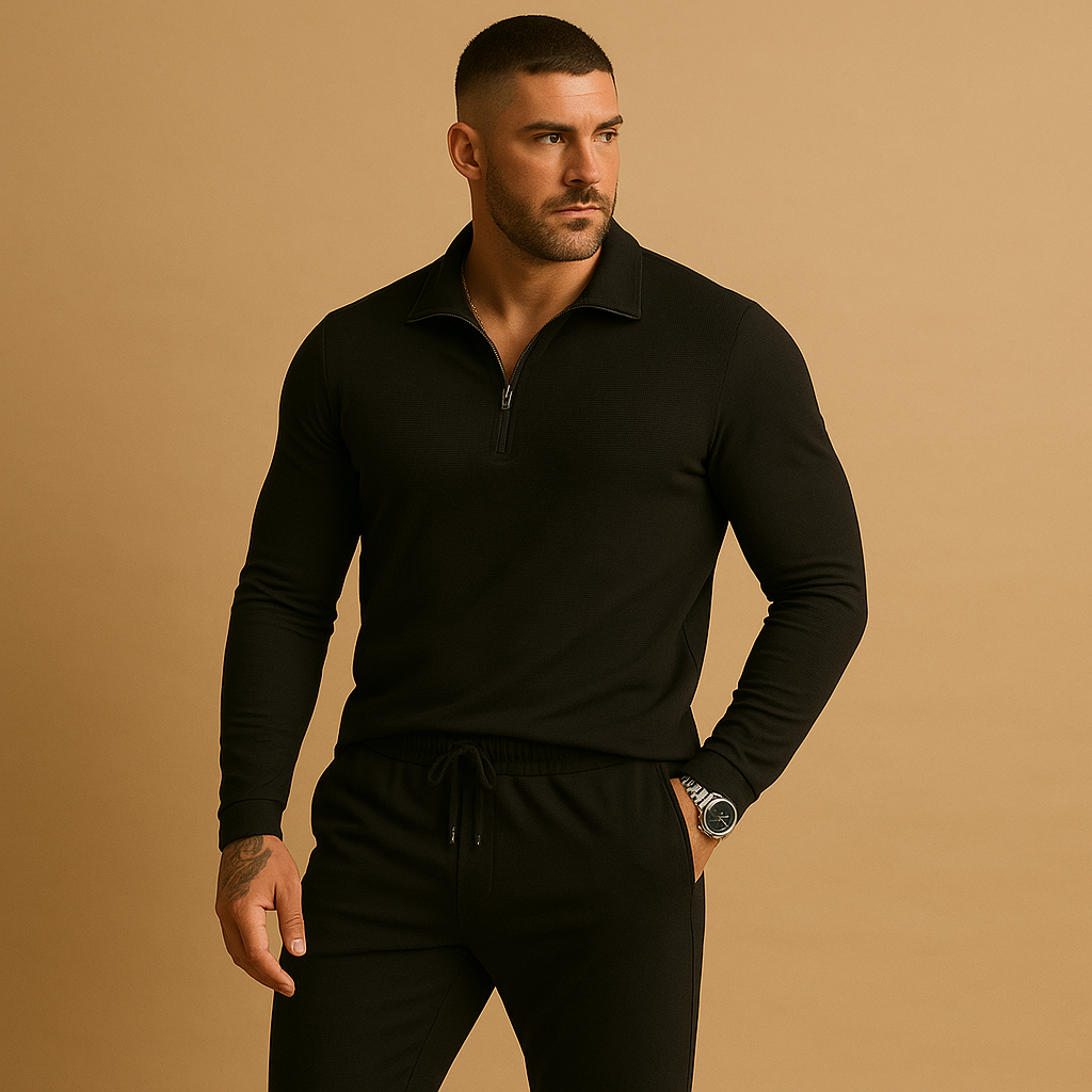Rens - Modern Men's Tracksuit with Zip and Tapered Pants