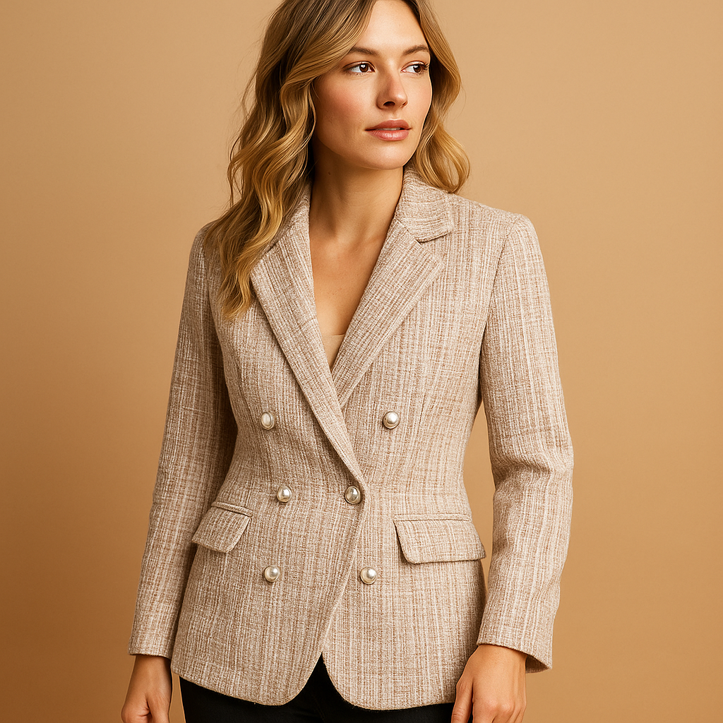 Elena - Checked Blazer with a Tailored  Fit for Women